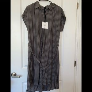 Agnes & Dora Shirt Dress Cuff Sleeve